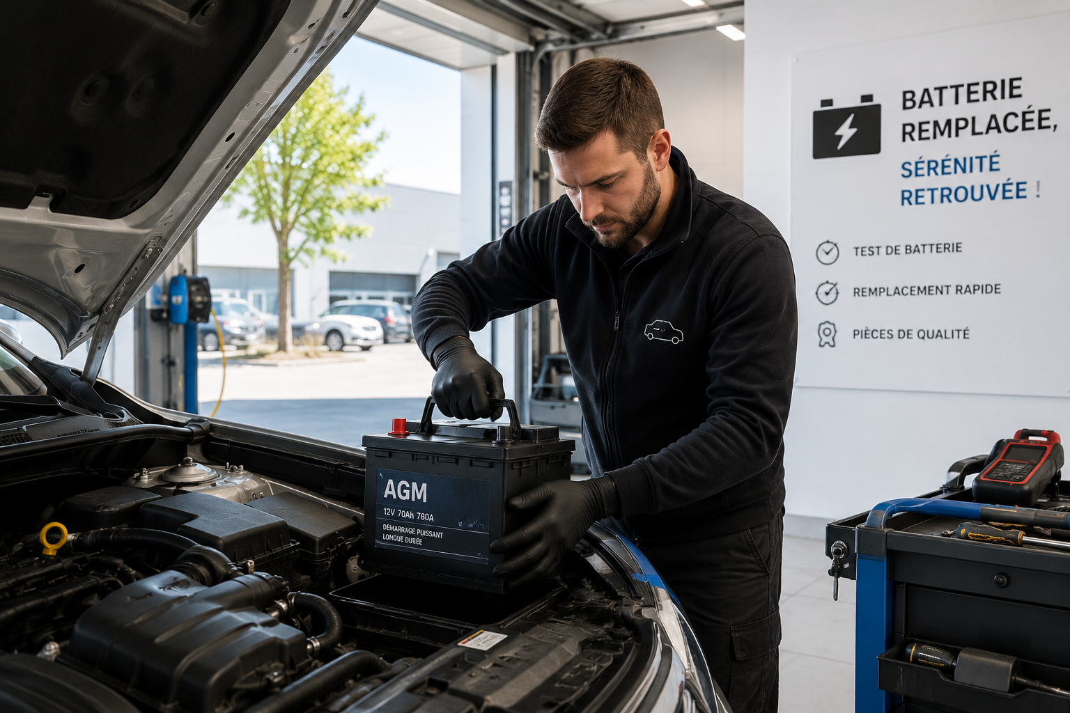 Remplacement de batterie automobile à Ribeauvillé, proche de Hunawihr